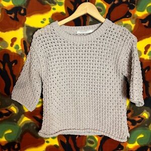 One Grey Day Los Angeles Chunky Knitted Womens Top Size Small